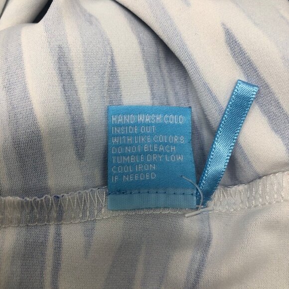 J McLaughlin Wavesong Top Size S Catalina Cloth Blue Sunset Lake - Picture 8 of 8